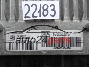 KOMPUTER STEROWNIK SILNIKA CITROEN PEUGEOT 2.0 HDI 5WS40313C-T, 5WS40313CT, 9663607280, 9655534080, SID803A