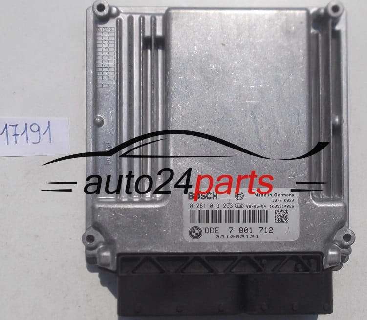 CALCULATEUR MOTEUR BMW E60 E61 3.0 D BOSCH 0 281 013 253, 0281013253, DDE 7 801 712, DDE7801712, 7801712