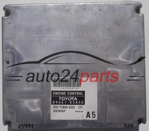 ECU CENTRALITA DE MOTOR TOYOTA AVENSIS 89661-05A50, 8966105A50, MB175800-8301, MB1758008301