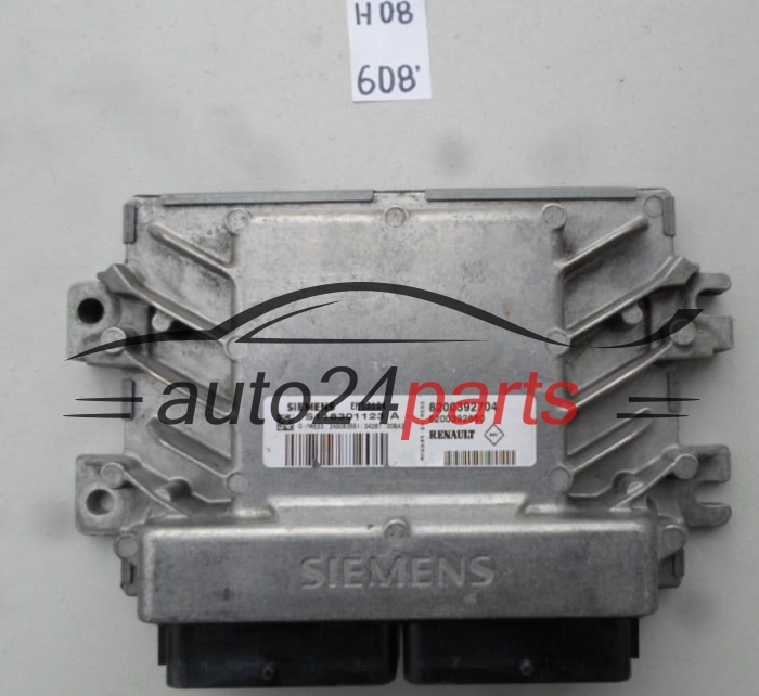 KOMPUTER STEROWNIK SILNIKA RENAULT CLIO 1.4 16V, SIEMENS S118301123 A, S118301123A, 8200392704 -