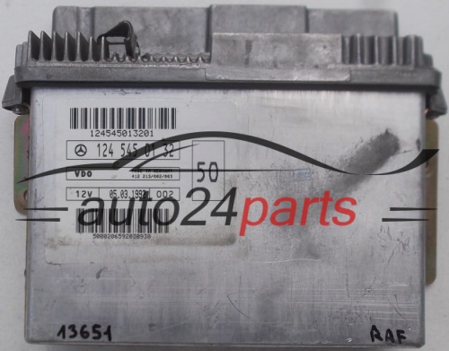 KOMPUTER STEROWNIK SILNIKA MERCEDES E KLASA W124 VDO 412 213/002/003, 412213002003, 124 545 01 32, 1245450132 - 13651