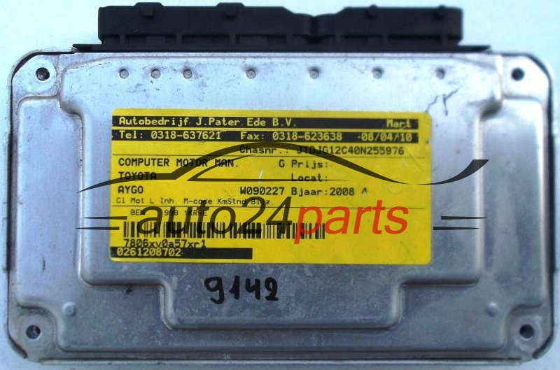 ECU CENTRALITA DE MOTOR  TOYOTA BOSCH 0 261 208 702, 0261208702, 89661-0H023, 896610H023