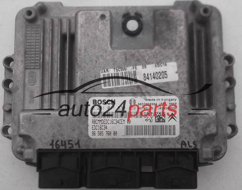 KOMPUTER STEROWNIK SILNIKA CITROEN 1.6 HDI BOSCH 0 281 011 630