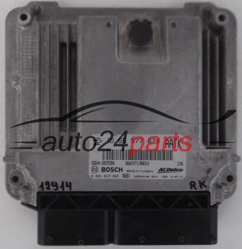 KOMPUTER STEROWNIK SILNIKA OPEL INSIGNIA 2.0 CDTI BOSCH 0 281 017 452, 0281017452, 55 577 674, 55577674 - 12914