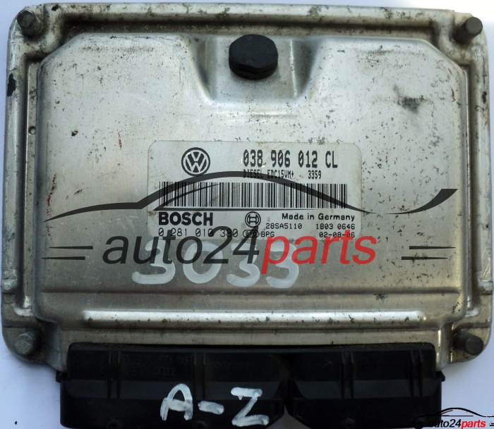 CALCULATEUR MOTEUR SKODA OCTAVIA 1.9 TDI 038906012CL, 038 906 012 CL, BOSCH 0281010380, 0 281 010 380
