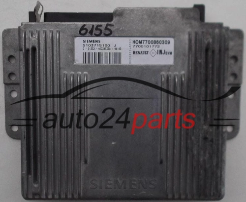 KOMPUTER STEROWNIK SILNIKA RENAULT LAGUNA 3.0 V6 S103715100 J, HOM7700860309, 7700101772 - 6155