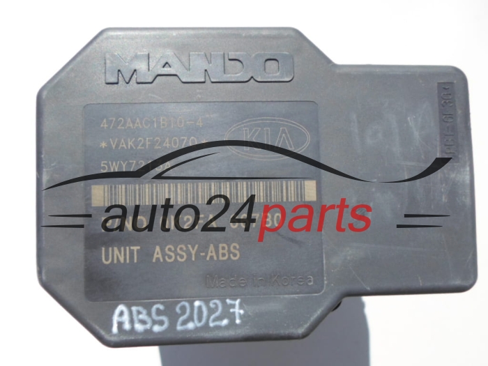 POMPE HYDRAULIQUE ET CALCULATEUR d'ABS  KIA CARNIVAL  5WY7213A