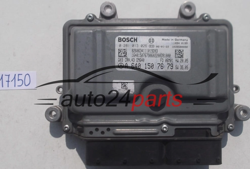 KOMPUTER STEROWNIK SILNIKA MERCEDES A180, BOSCH 0 281 013 026