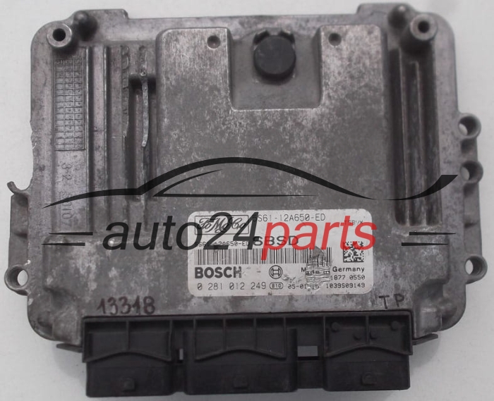 MOTORSTEUERGERÄT ECU STEUERGERAT FORD FIESTA BOSCH 0 281 012 249, 0281012249, FoMoCo 5S61-12A650-ED, 5S6112A650ED