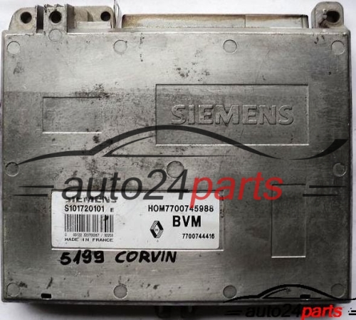 UCE CENTRALITA DE MOTOR RENAULT SAFRANE 2.2 SIEMENS S101720101E,  HOM7700745988, 7700744416