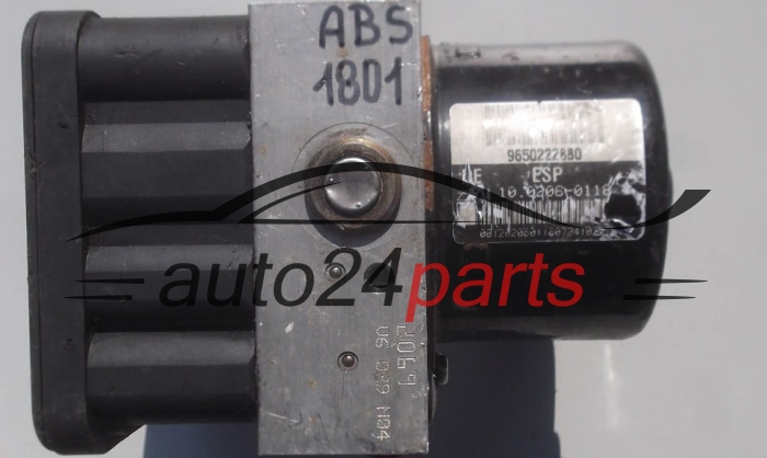 ABS POMPA PEUGEOT 206 9650222880, 10.0206-0118.4, 10020601184, 10.0960-1135.3, 10096011353