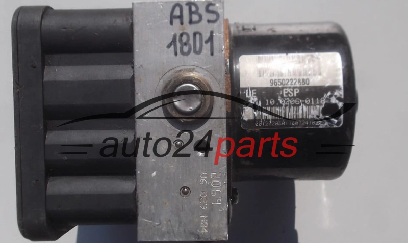 ABS POMPA PEUGEOT 206 9650222880, 10.0206-0118.4, 10020601184, 10.0960-1135.3, 10096011353
