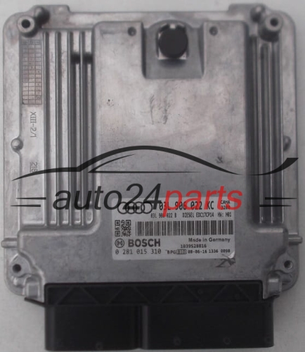 AUDI A4 2.0 TDI BOSCH 0 281 015 310, 0281015310, 03L 906 022 KC, 03L906022KC, 03L 906 022 B, 03L906022B