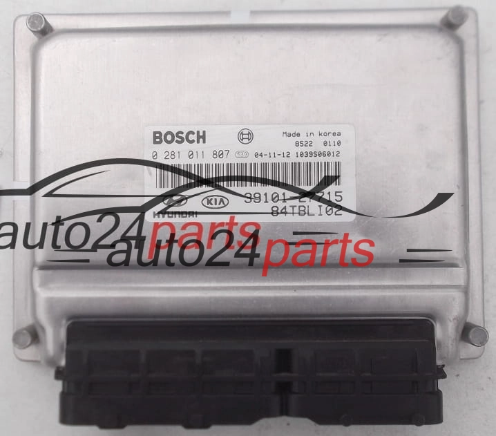 CALCULATEUR MOTEUR HYUNDAI KIA GETZ BOSCH 0 281 011 807, 0281011807, 39101-27715, 3910127715