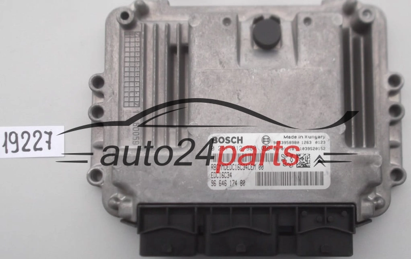 KOMPUTER STEROWNIK SILNIKA CITROEN C4 1.6 HDI BOSCH 0 281 012 980, 0281012980, 96 646 174 80, 9664617480, 9653958980, EDC16C34
