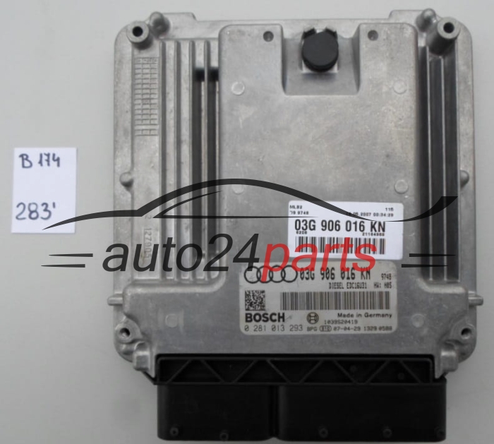 KOMPUTER STEROWNIK SILNIKA AUDI A4 2.0 TDI BOSCH 0 281 013 293,  03G906016KN