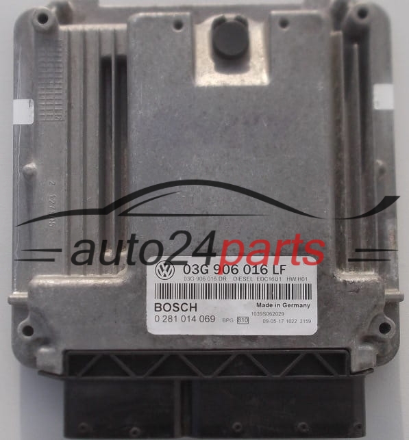 ECU CENTRALITA DE MOTOR  VOLKSWAGEN CADDY BOSCH 0 281 014 069, 03G 906 016 LF