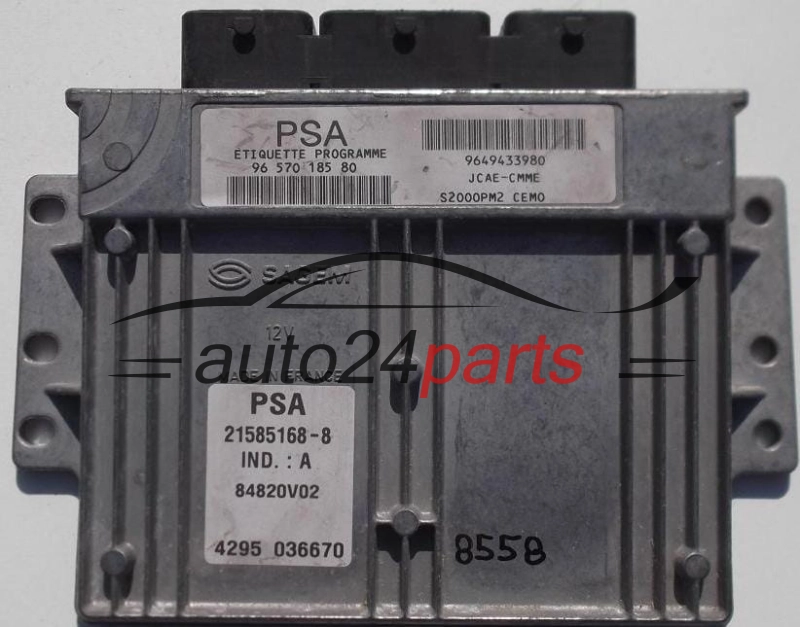 KOMPUTER STEROWNIK SILNIKA CITROEN PEUGEOT 1.4 Sagem 21585168-8