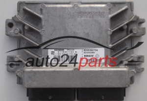 MOTORSTEUERGERÄT ECU STEUERGERAT RENAULT CLIO 1.4 16V, SIEMENS S118301123 A, S118301123A, 8200392704 