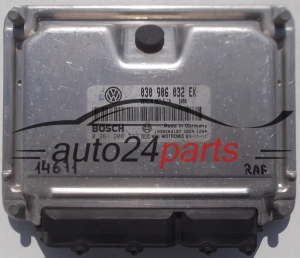 MOTORSTEUERGERÄT ECU STEUERGERAT VOLKSWAGEN AUDI BOSCH 0 261 208 332, 0261208332, 030 906 032 EK, 030906032EK