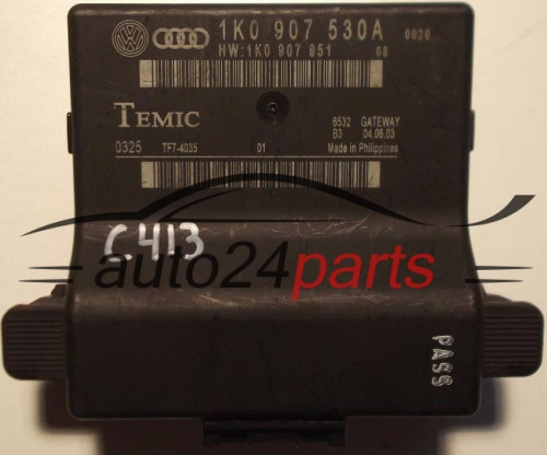 CENTRALITA DE CONFORT VOLKSWAGEN AUDI GATEWAY TEMIC TF7-4035, 1K0907530A, 1K0 907 530 A, 1K0907951, 1K0 907 951