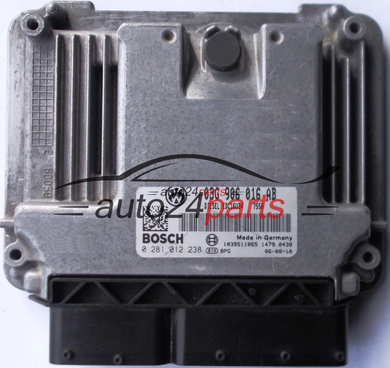 KOMPUTER STEROWNIK SILNIKA VW VOLKSWAGEN JETTA 1.9 TDI BOSCH 0281012238, 03G906016AB