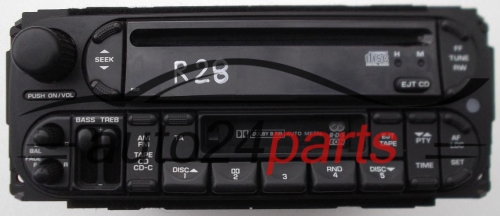 RADIO CD KASETY CHRYSLER P05064385AF / MU9CY95H / TCAAA1123J3936 - R28