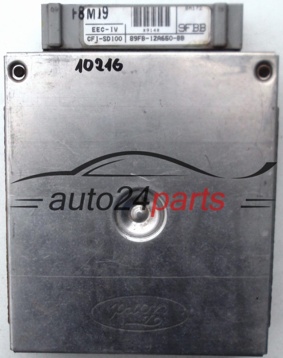 ECU CENTRALITA DE MOTOR FORD FIESTA 1.1, VISTEON 89FB-12A650-BB, 89FB12A650BB, 9FBB, CFI-SD100, CFISD100