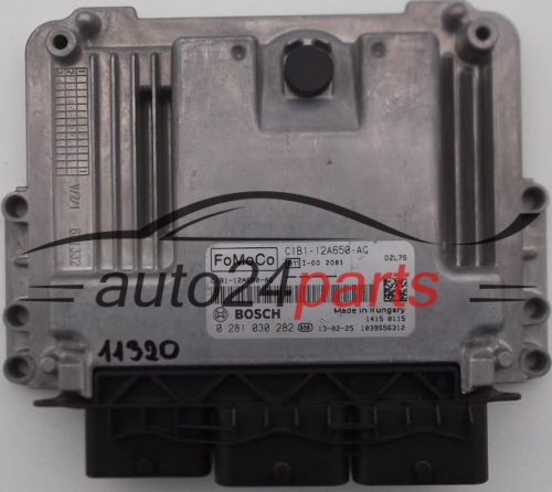 KOMPUTER STEROWNIK SILNIKA FORD FIESTA 1.6 TDCI BOSCH 0 281 030 282, 0281030282, C1B1-12A650-AG, C1B112A650AG - 