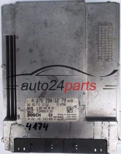 KOMPUTER STEROWNIK SILNIKA MERCEDES BOSCH 0261201693, 0 261 201 693, A2751501279, A 275 150 12 79, 2751501279, A0034460840, A 003 446 18 40, 0034460840 - 