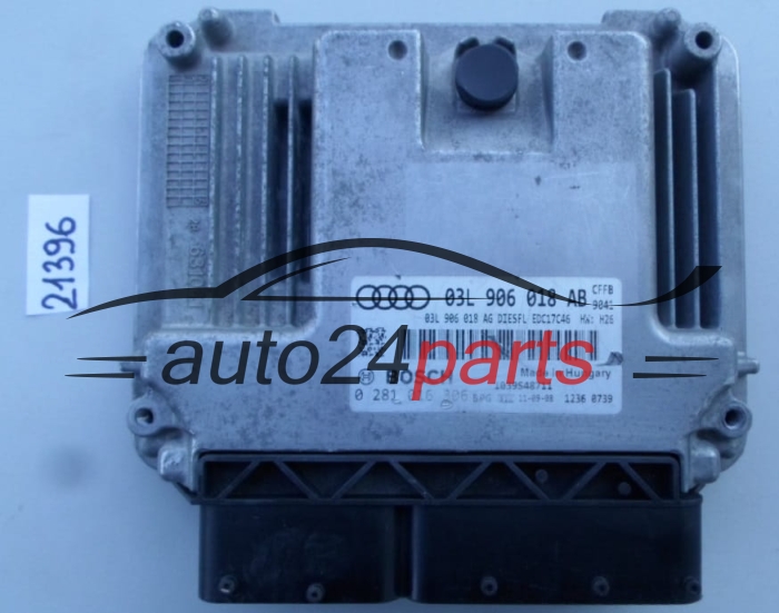 MOTORSTEUERGERÄT ECU STEUERGERAT AUDI A3 2.0 TDI BOSCH 0 281 016 306, 0281016306, 03L 906 018 AB, 03L906018AB, EDC17C46