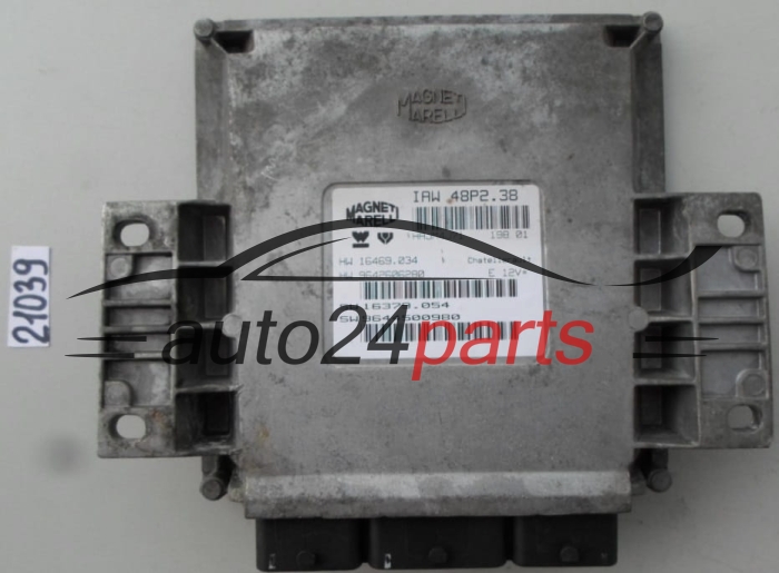 KOMPUTER STEROWNIK SILNIKA PEUGEOT 206 MAGNETI MARELLI IAW 48P2.38, IAW48P238, 16469034, 9642606280, 16379054, 9644500980