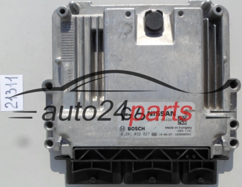 KOMPUTER STEROWNIK SILNIKA NISSAN QASHQAI 1.6 DCI BOSCH 0 281 032 827, 0281032827, 23710HX49A