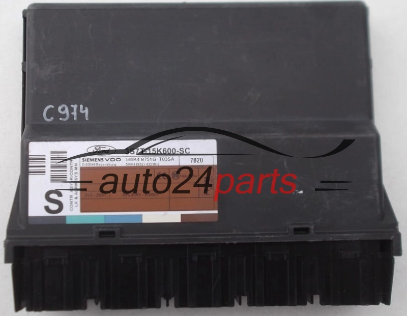 CENTRALKA MODUL STEROWNIK KOMFORTU FORD MONDEO 3S7T15K600SC