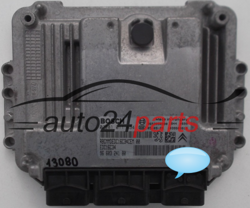 KOMPUTER STEROWNIK SILNIKA CITROEN PEUGEOT 1.6 HDI BOSCH 0281011634,  9660324180, 9653958980