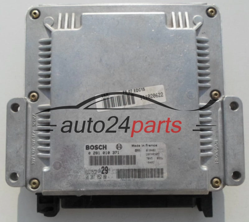ECU CENTRALITA DE MOTOR  CITROEN C5 2.2 HDI BOSCH 0 281 010 371,  96 387 952 80
