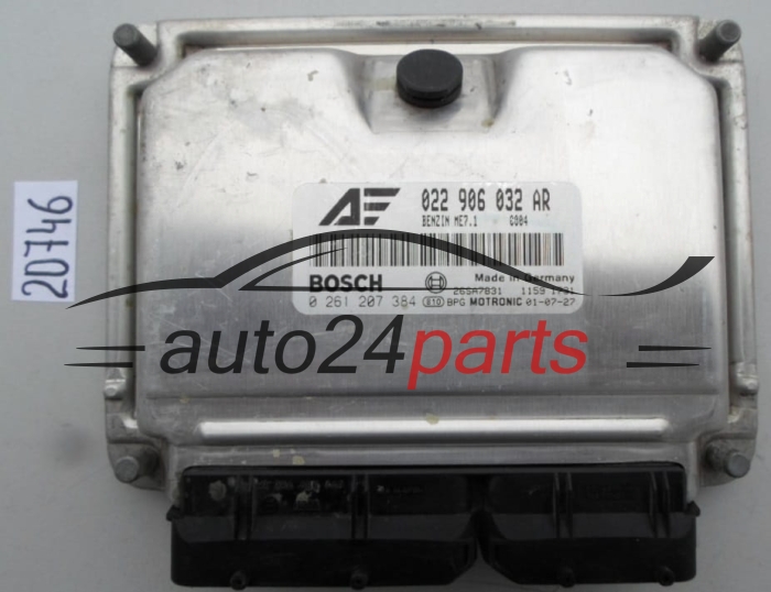 KOMPUTER STEROWNIK SILNIKA VW VOLKSWAGEN SHARAN 2.8 BOSCH 0 261 207 384, 0261207384, 022 906 032 AR, 022906032AR 