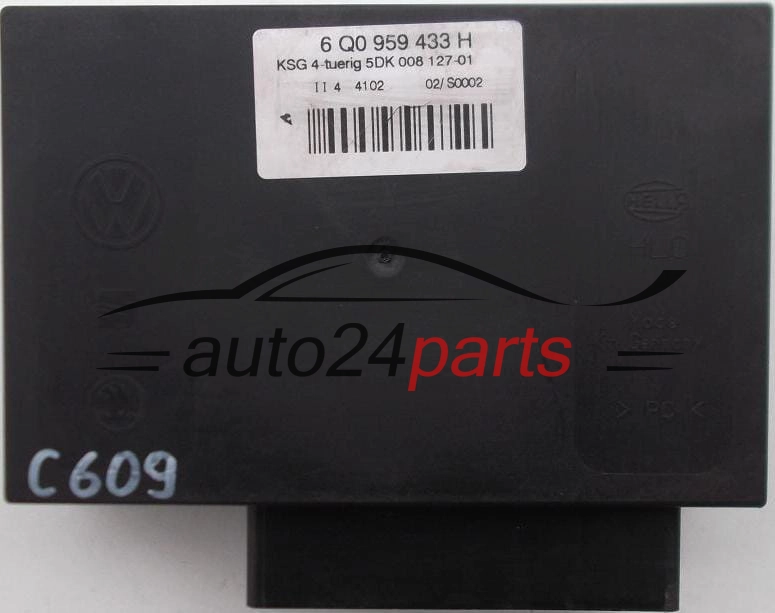 CENTRALKA MODUL STEROWNIK KOMFORTU VOLKSWAGEN SEAT SKODA HELLA 5DK 008 127-01