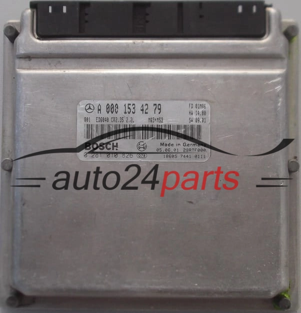 MOTORSTEUERGERÄT ECU STEUERGERÄT MERCEDES SPRINTER 208 2.2 220 CDI A0001534279, A 000 153 42 79, 0001534279, BOSCH 0281010826, 0 281 010 826