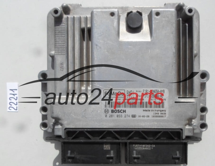 MOTORSTEUERGERÄT ECU STEUERGERAT FORD 1.5 TDCI BOSCH 0 281 033 274, 0281033274, F1B1-12A650-AYB, F1B112A650AYB