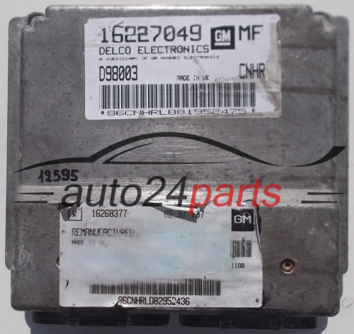 CALCULATEUR MOTEUR OPEL ASTRA G 1.6 X16SZR 16227049 MF 16246427 6237796