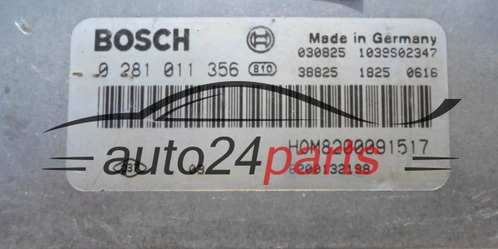 ECU CENTRALITA DE MOTOR  RENAULT MASTER 2.5 DCI BOSCH 0281011356, HOM 8200091517