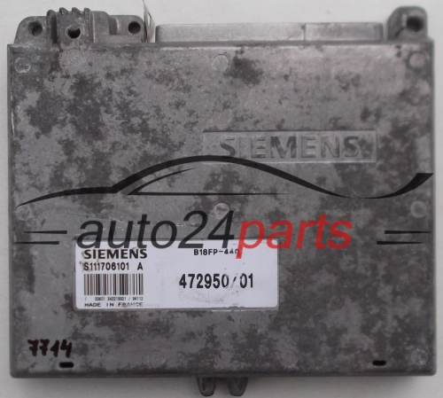 KOMPUTER STEROWNIK SILNIKA VOLVO 440,460 1.6, 1.8, S111706101 A, S111706101A, 472950/01, 47295001, B18FP-440, B18FP440