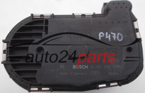 BOITIER DE PAPILLON PORSCHE BOSCH 0 280 750 474, 0280750474, 997 605 115 01, 99760511501, 022 133 062 AJ, 022133062AJ