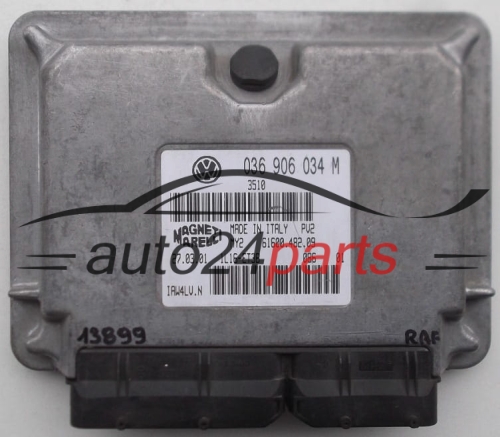 CALCULATEUR MOTEUR VOLKSWAGEN POLO MAGNETI MARELLI IAW 4LU.N, IAW4LUN, IAW 4LV.N, IAW4LVN, 036 906 034 M, 036906034M