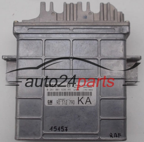MOTORSTEUERGERÄT ECU STEUERGERAT OPEL VECTRA B X20DTL BOSCH 0 281 001 638, 0281001638, 90 512 790 KA, 90512790