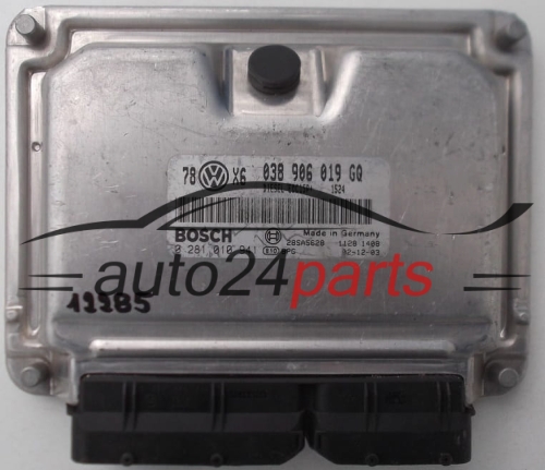 KOMPUTER STEROWNIK SILNIKA VW VOLKSWAGEN PASSAT 1.9 TDI AVF 038 906 019 GQ, 038906019GQ, BOSCH 0 281 010 941, 0281010941, 28SA5628