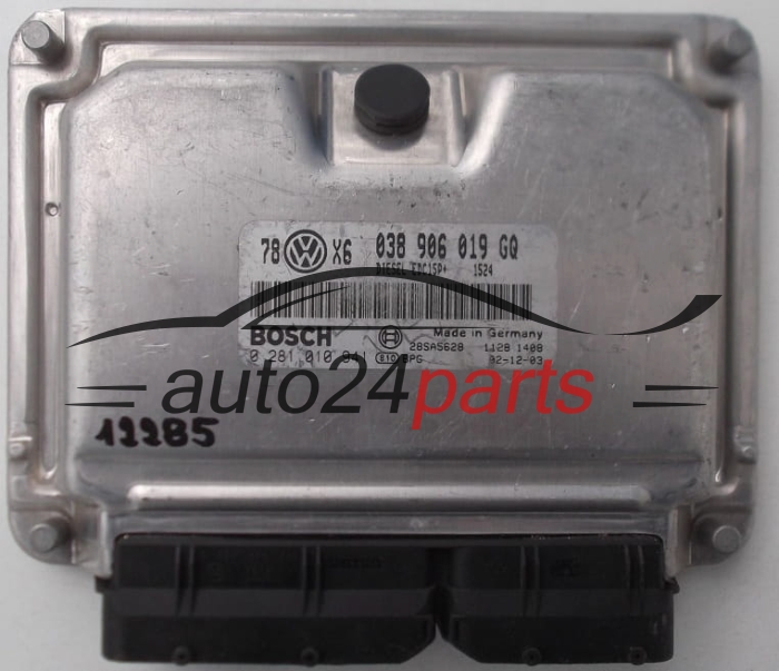KOMPUTER STEROWNIK SILNIKA VW VOLKSWAGEN PASSAT 1.9 TDI AVF 038 906 019 GQ, 038906019GQ, BOSCH 0 281 010 941, 0281010941, 28SA5628