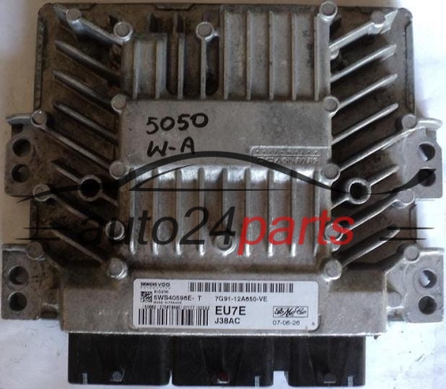 MOTORSTEUERGERÄT ECU STEUERGERAT FORD MONDEO 2.0 TDCI 7G9112A650VE, 7G91-12A650-VE EU7E, SID206 5WS40596E-T