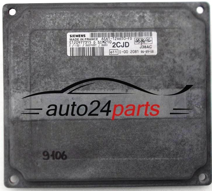 KOMPUTER STEROWNIK SILNIKA FORD FIESTA 1.2 16V SIEMENS 6S61-12A650-FD